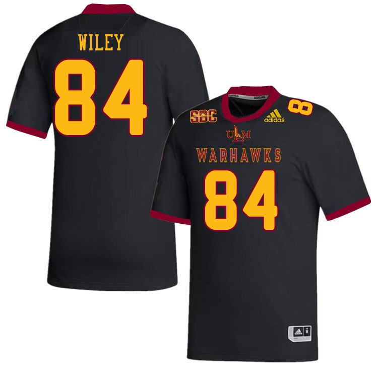 #84 Tristan Wiley Louisiana-Monroe Warhawks College Football Jerseys Stitched-Black